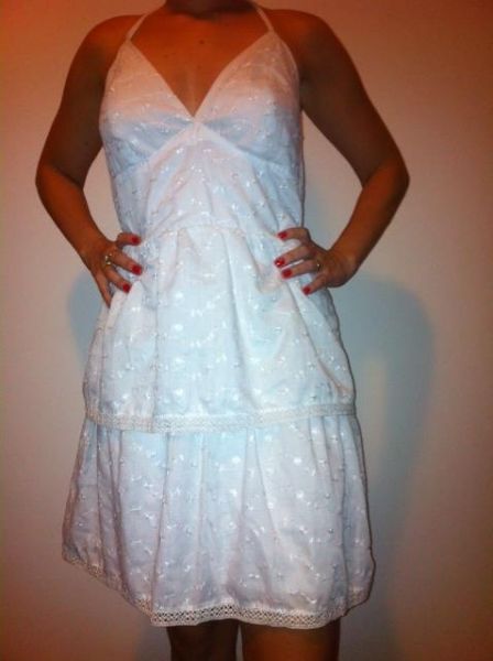Vestido Lasie Branco tamanho G